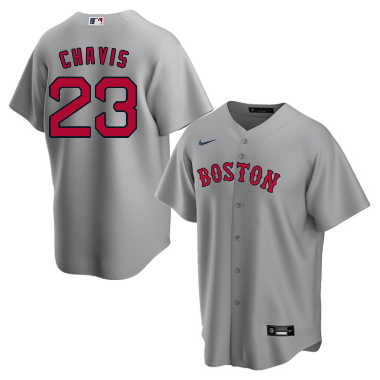 Nike Men #23 Michael Chavis Boston Red Sox Baseball Jerseys Sale-Gray